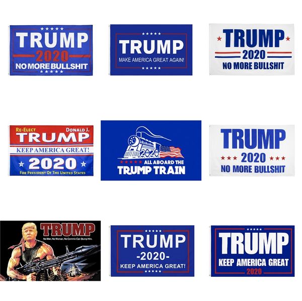 

trump flag 2020 keep america great again banner decor president usa donald trump election no more bullshirt flag 3*5 feet 90*150cm #141