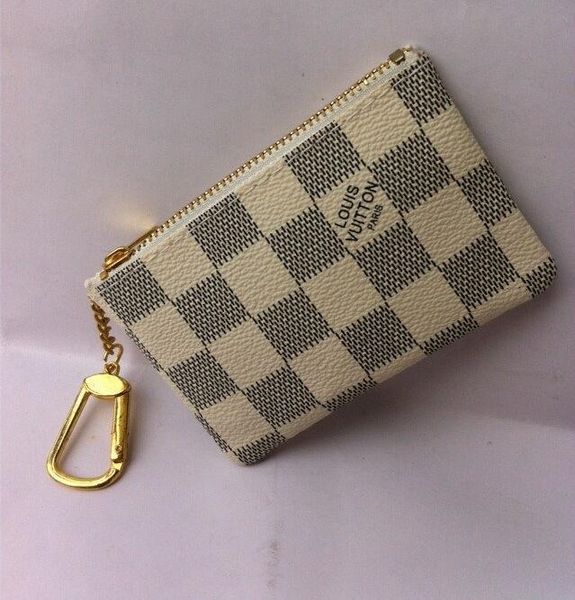 

4 цвета KEY POUCH Damier кожа держит высокое качество известный классический дизайнер же