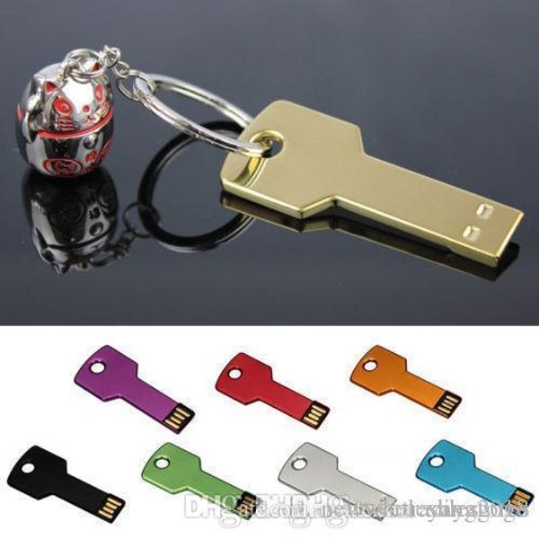 

uk 4gb 8gb 32gb 64gb key pen drive memoria flash usb memory metal llavero u disco
