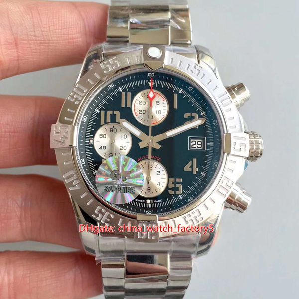 

6 style gm maker 43mm x 16mm super avenger a1337111/bc28/168a chronograph swiss eta 7750 movement automatic mens watch watches, Slivery;brown