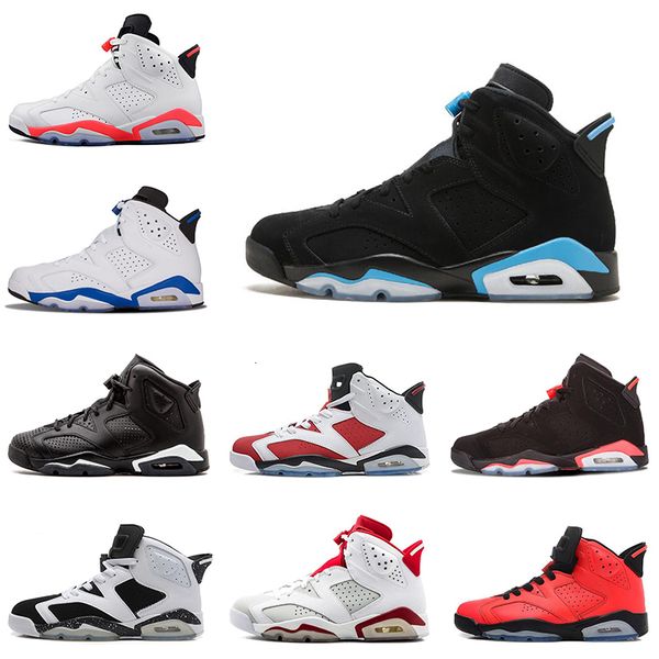 

new 6s mens basketball shoes unc carmine angry bull sport blue infrared marron men trainers sneaker 6 sports shoe size 8-13 on sale