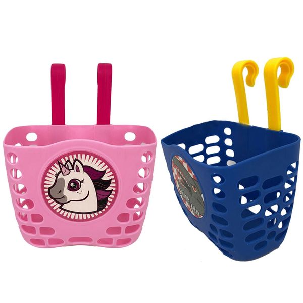 

kids bike bicycle cute animal printed front basket durable stroller hanging holder for children kids stroller accessories