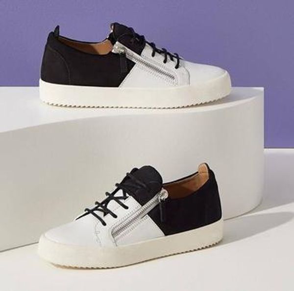 

2020 tao men's party fashion leather sneakers couple models leather high-studded shoes casual flat shoes red sole luxury shoes 9721, Black