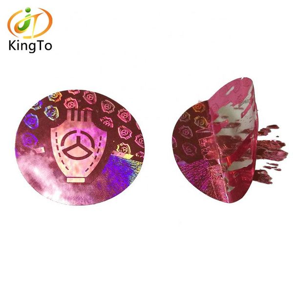 

custom tamper evident hologram 3d adhesive sticker