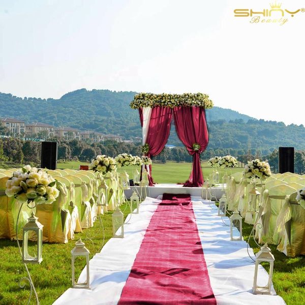 

59x120 дюймов шифоновой шторы вино цвет тюль шифон backdrop voile открытый занавес для свадебной церемонии украшения-m191008