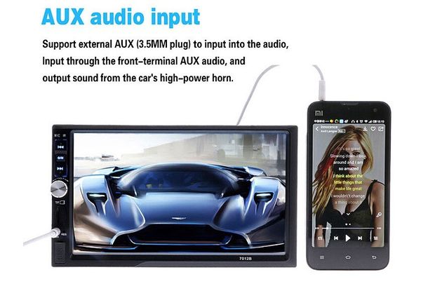 

2 din car radio bluetooth multimedia player hd 7" autoradio 2din touch screen auto audio car stereo mp5 usb tf fm camera 7018b