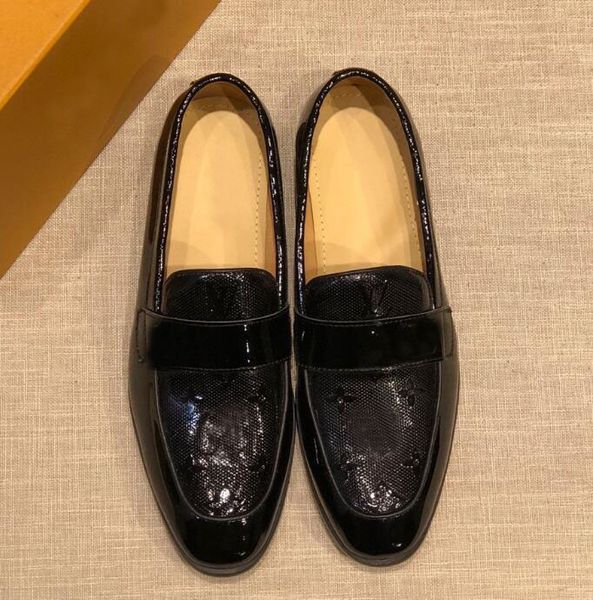 

original box] brand louise mens oxfords dress slip on walking cow leather leisure drive casual shoes size 38-47, Black
