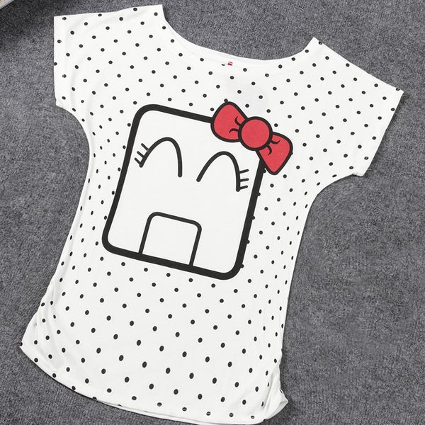 

fashion animal print women t-shirts casual loose tee summer short sleeve female t shirt women clothing, White