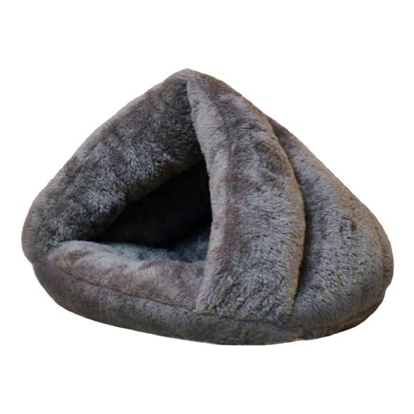 

pet bed soft cat lounger snooze slepping triangle cushion nest