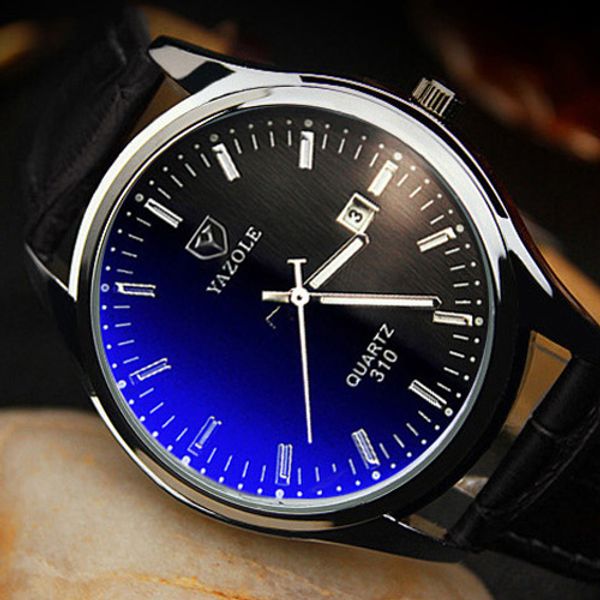 

yazole часы мужские часы мода кварцевые наручные часы мужские часы кожа мужской браслет наручных часов простые relogios рабочем дне мужчина, Slivery;brown