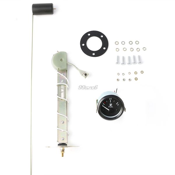 

52mm car truck parts gauges fuel gauges meter w/ fuel sensor e-1/2-f pointer 12v universal car level gauge motors part