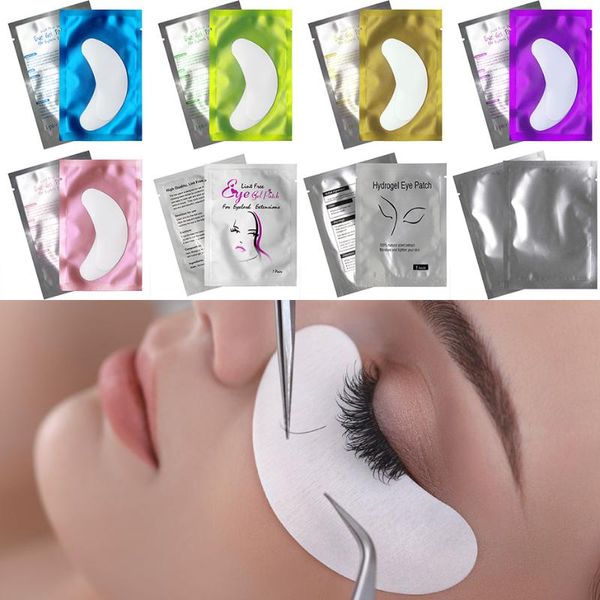 

false eyelashes kimcci 10/20/50 pairs/lot patches for eyelash extension under eye pads paper pink lint stickers