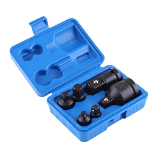 

6pcs impact socket adaptor & reducer set adapter 1/4 1/2 3/8 3/4 ratchet breaker chrome vanadium steel square socket