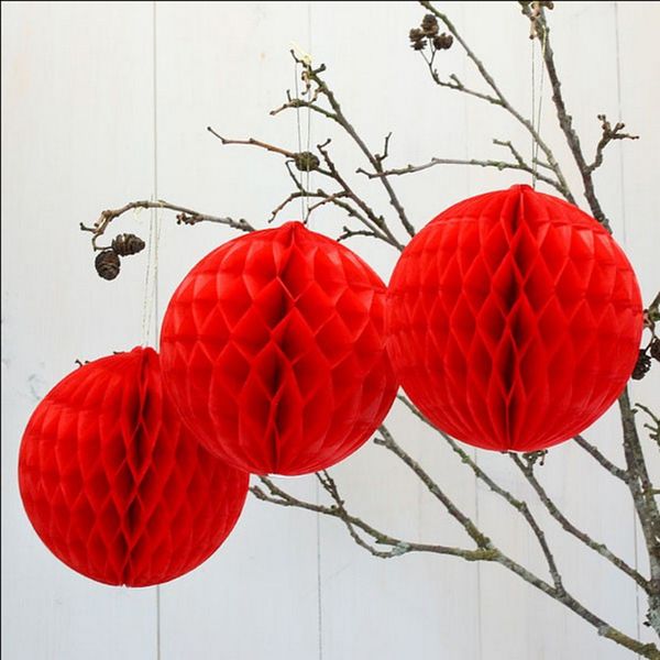 

5pcs/pack 15cm 20cm honeycomb garland ball paper garlands party home events wedding birthday decorations string p props