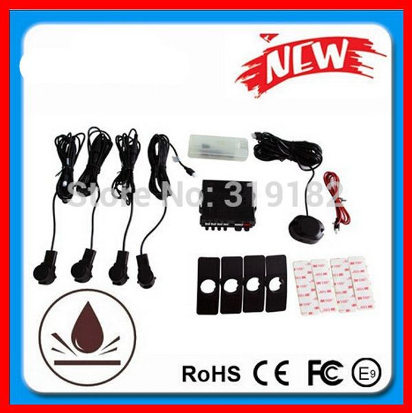 

12v car auto waterproof quality 4 oem original sensor with waterproof plug buzzer alert alarm parking sensor
