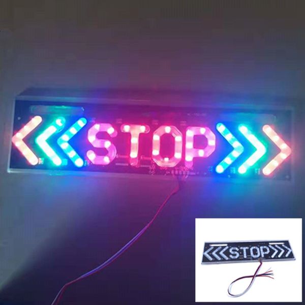 

мотоцикл электрическая модификация автомобиля привела вождение рулевого управления стоп-сигнал dc 12v анти заднего конца предупреждение стоп