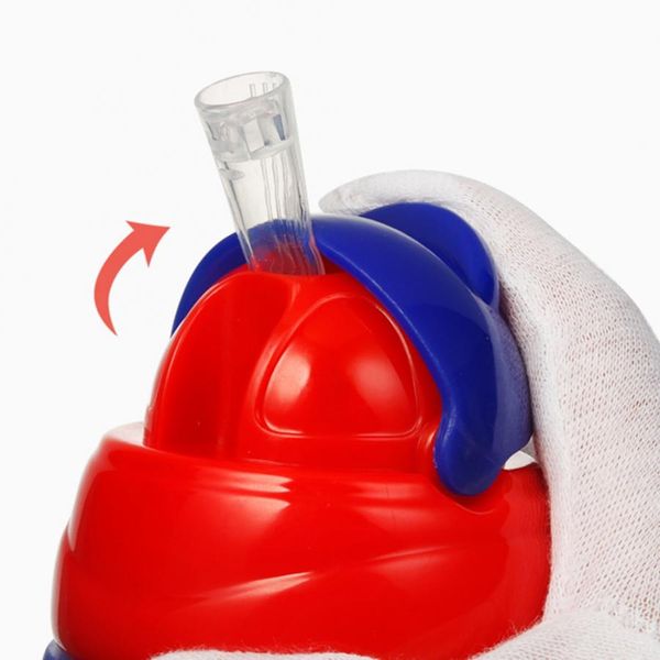 

240 330ml baby cup cute children learn drinking water straw handle bottle training drink school food milk bottles