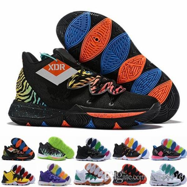 

2019 mens 5s kyrie basketball shoes 5 irving easter day graffiti rainbow ikhet black magic cny des chaussures baskets sports sneakers 40-46