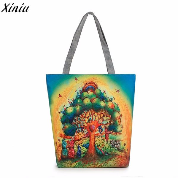 

women messenger bags canvas crossbody printing canvas tote casual beach bags women shopping bag handbags