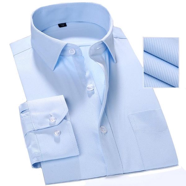 

shirt men's official business work groom solid color base long sleeve shirt cotton multicolor large size, White;black