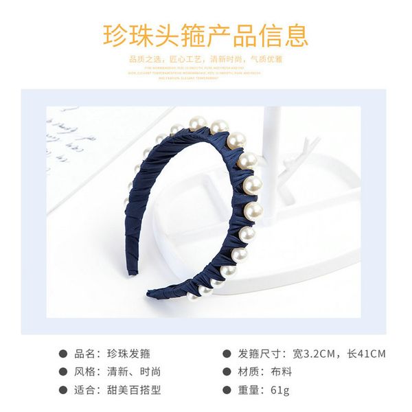 

personalized headband with pearl hair style with headbands alice band cerchietto aliceband hair band for women ficfj, Black;brown