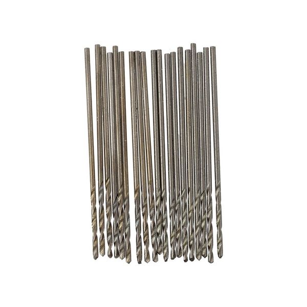 

easy-20 pcs 30mm long 0.8mm dia micro hss twist drill bit