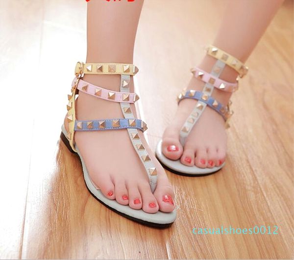 

myfitgo бич вьетнамки сандалии лета женщин плоские сандалии женщин вскользь заклепка твердые обувь пряжки ремень пластиковые желе для девоче, Black