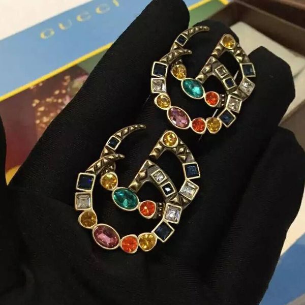

Newest Designer Colorful Pearl Earring 925 Silve Stud Earring European Brand High Quality Jewelry for Women