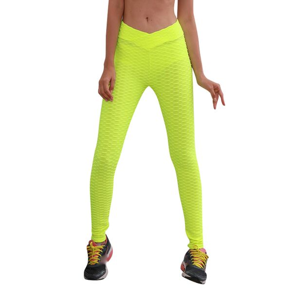 

klv leggings sport women legging women hight waist yoga fitness leggings stretch pants trouser #@t, White;red