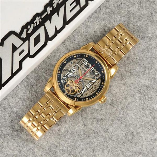 

2020 automatic skeleton watch man luxury mens designer watches gold silver 316 steel mechanical movement wristwatches montre de luxe, Slivery;brown