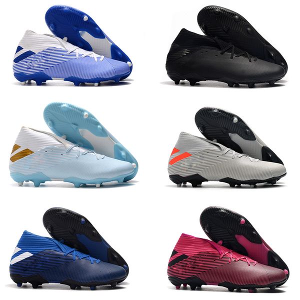 

new mens messi nemeziz 19.3 laceless fg ace 19+x slip-on soccer shoes football high ankle outdoor boots cleats size us6.5-11