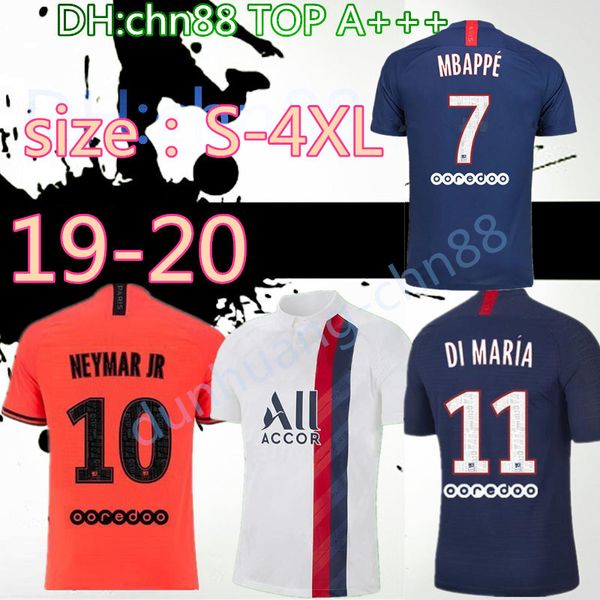

Size 4xl maillot de football 19 20 p g occer jer ey 2019 2020 pari mbappe icardi marquinho jer ey cami eta de futbol hirt