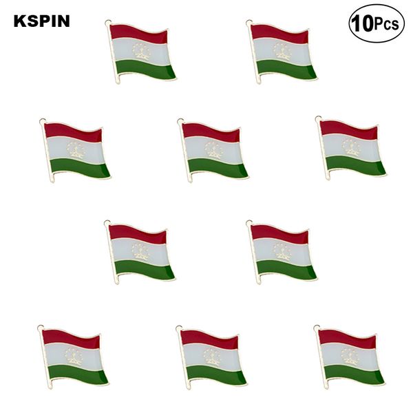 

tajikistan flag lapel pin flag badge brooch pins badges 10pcs a lot, Gray