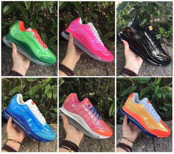 

new arrival 27095men shoes full black white sh luminous colorful fashion designer sneakers run sport footwear casual shoe