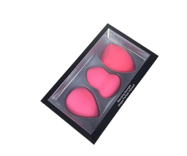 

Dropshipping 2018 New Arrival 3PC/Set Water drop gourd beveled puff set 3 packs of beauty eggs non-latex materials