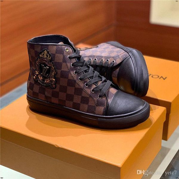 

18ff vulcanize shoes men high cushioning sneakers men lace-up casual footwear comfortable male platform shoes for man ankle boots mmmmj, Black