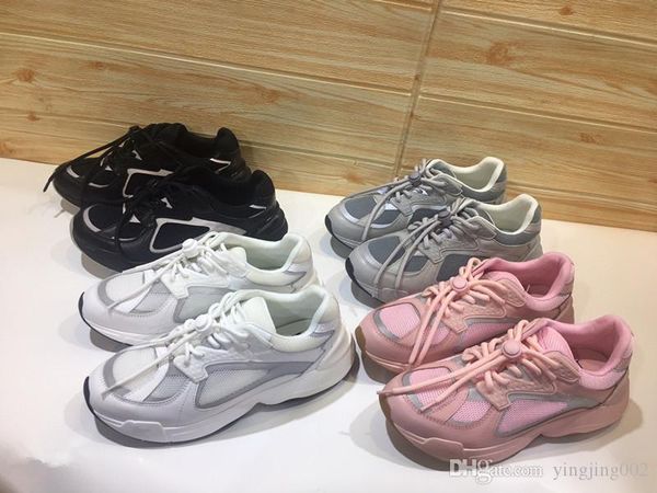 

fashion designer casual shoes women men mens daily lifestyle skateboarding shoe luxury trendy platform walking trainers shoes xt190529, Black