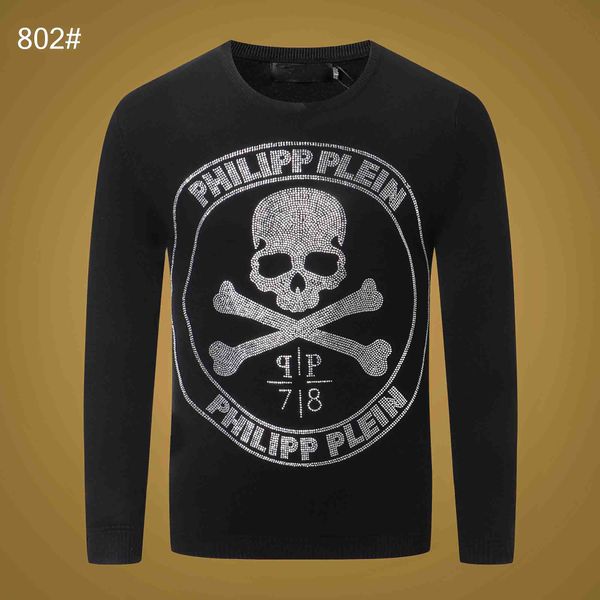 

men's sweater logistics new men's leisure luxury long-sleeved sweater european and american brands fashion trend sweater -3xl, White;black