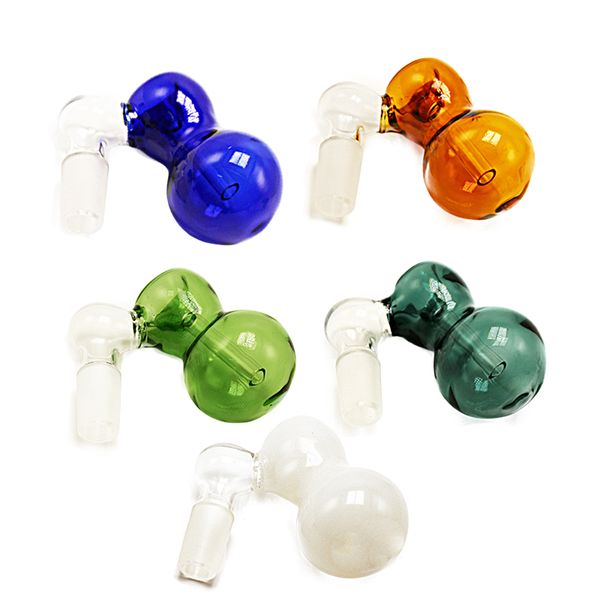 

6 цветов стеклянная чаша перколятор 14 мм 18 мм зола уловитель чаши пьянящий шар для стеклянных водяных бонгов стеклянный барботер