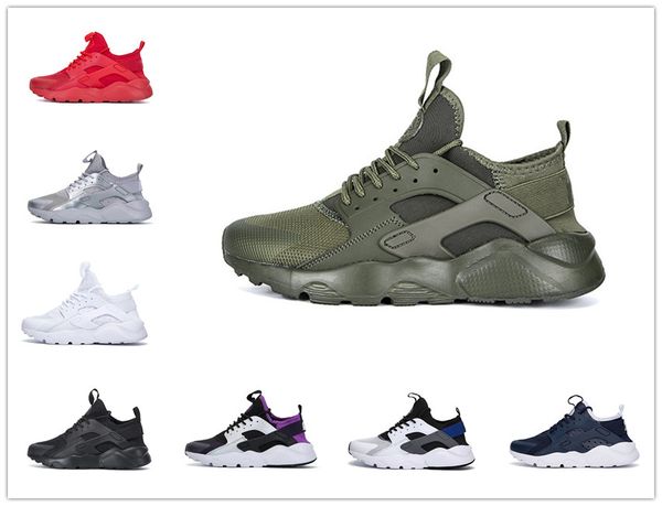 

2019 huarache run ultra men women running shoes triple black white red cool grey pink mens trainer breathable sneaker outdoor sports walking