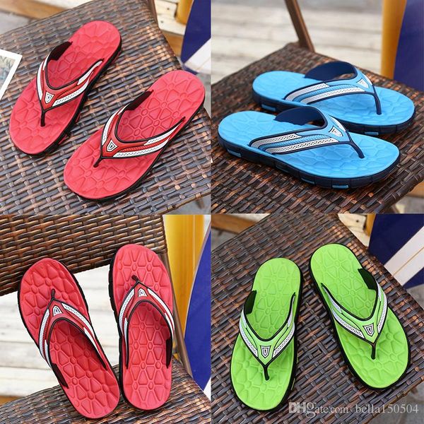 

new designer sandals rubber slide sandal slippers green red blue stripe designer men classic summer flip flops outdoor summer beach sandal, Black