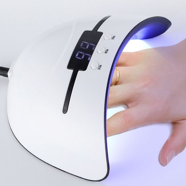 

36w nail lamp uv lamp nail dryer for all types gel 12 beads led infrared induction for 30/60/99s timer quickly dry usb new
