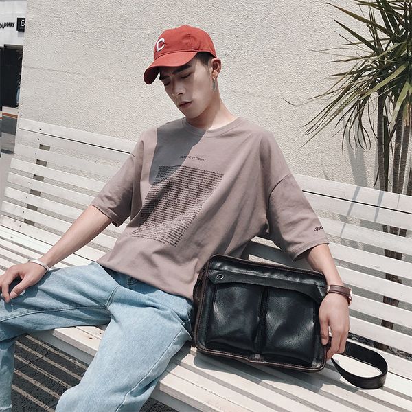 

new korean men's shoulder bag business casual small satchel