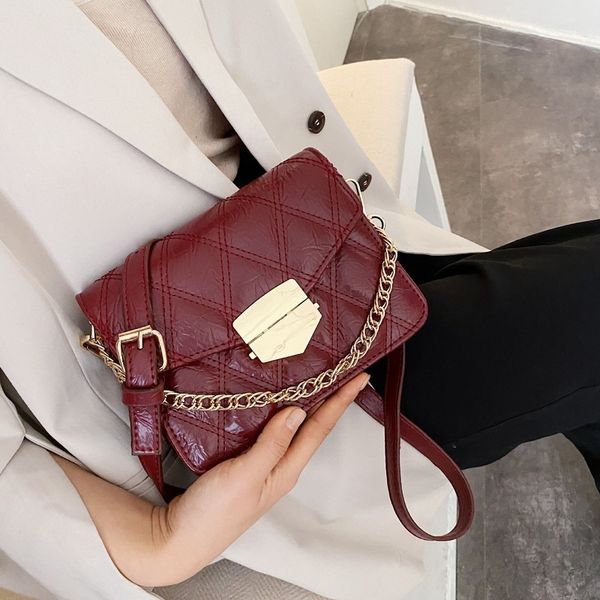 

2020 женские сумки на ремне малый fragrance темперамент crossbody сумка новая мода wild ромба цепи малая площадь