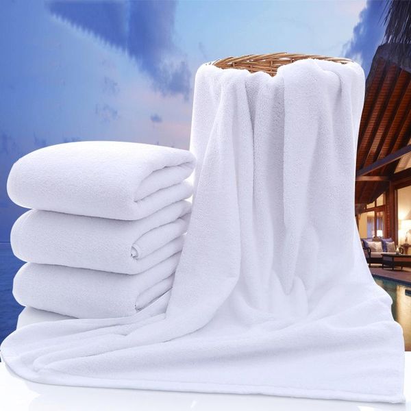 

70*140cm l bath towels guest house 100% cotton white towel soft bathroom supplies usage natural safe bath towel dh0710
