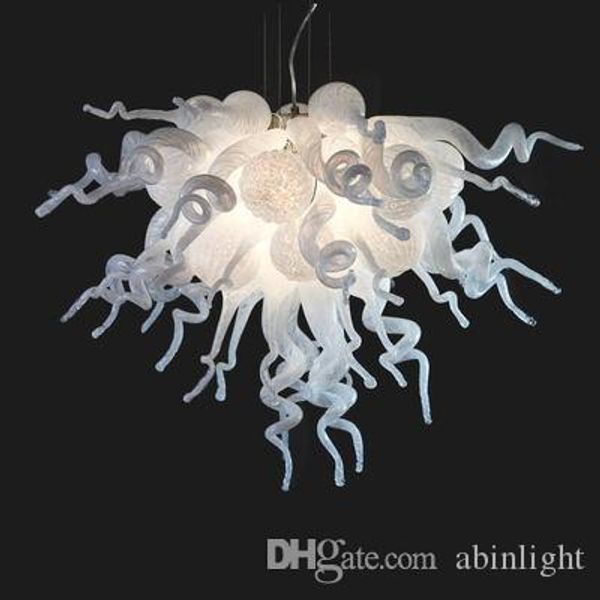 

modern art decor white murano glass styled chandeliers indoor decoration mouth blown borosilicate glass pendant lamps