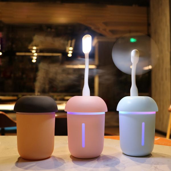 

vehicle mushroom humidifier air purifier multi-function fan air freshener night lamp 3 in 1 aroma diffuser car humidificador