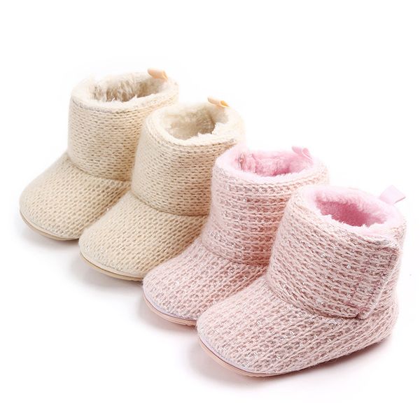 

теплый хлопок baby boots новорожденного baby girl boy зимняя обувь non-slip плюш малышей младенца снег сапоги толстой обувь для девочек, Black;grey