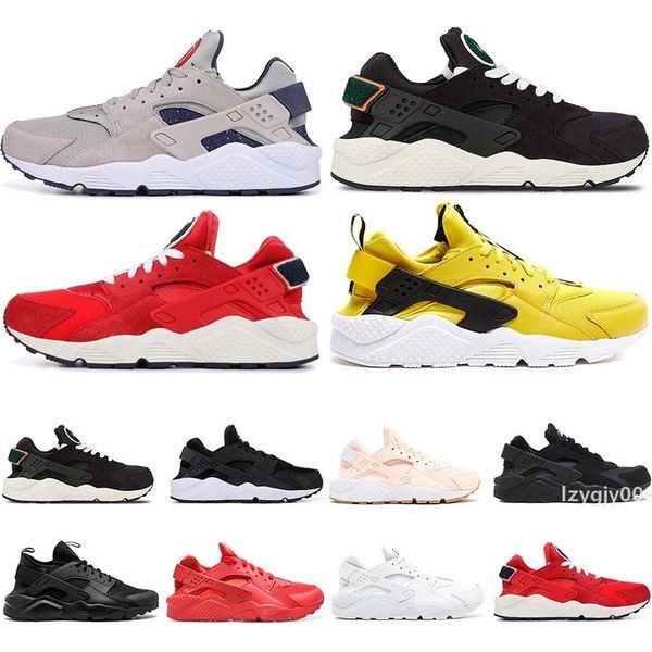 

huarache 4.0 1.0 classical triple white black varsity jacke mens womens huarache shoes sports sneaker running shoes size 36-45