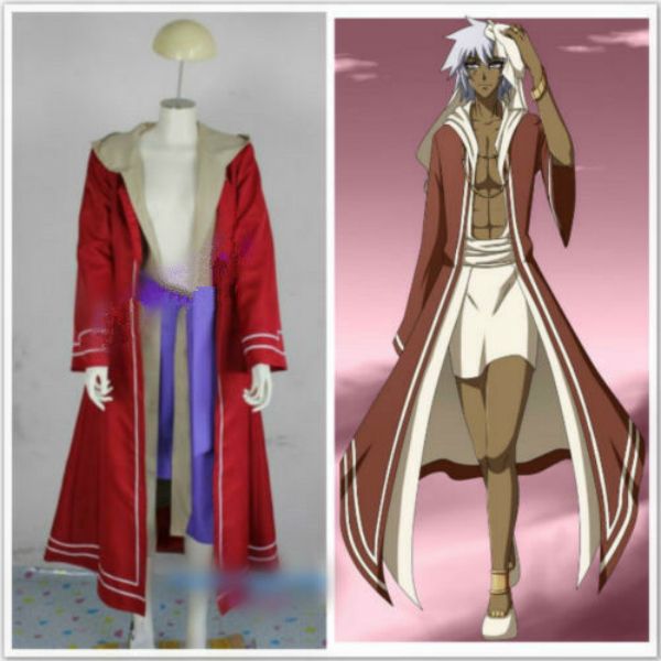 

yu-gi-oh thief king bakura cosplay costume, Black;red